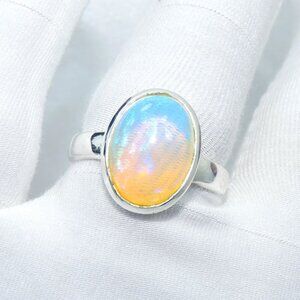 Ethiopian Opal Gemstone Ring